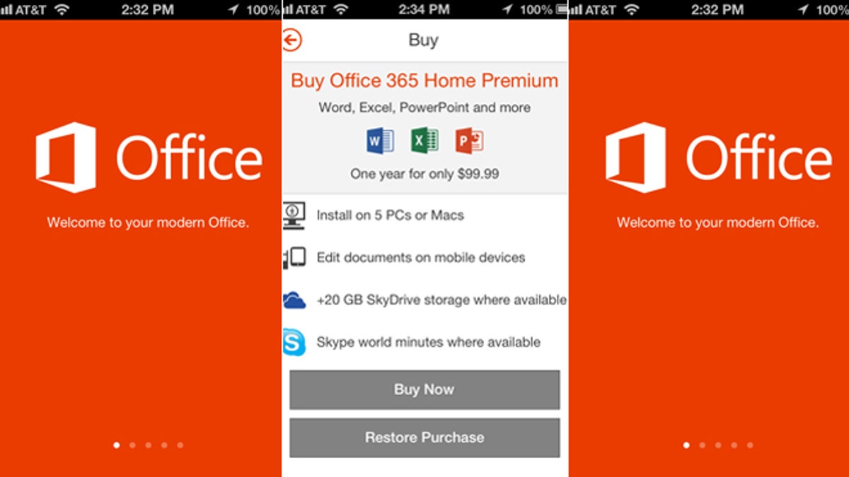 Microsoft-Office on the iPhone