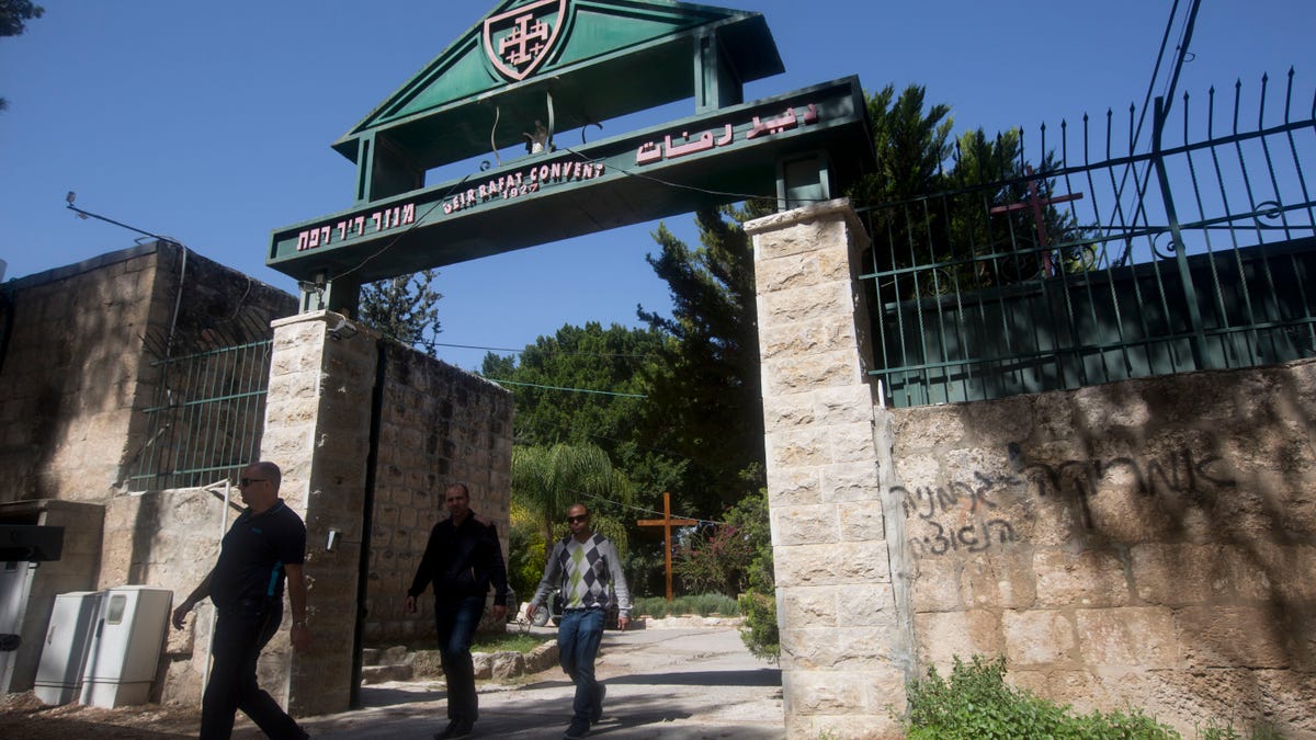 Mideast Israel Monastery Vandalized