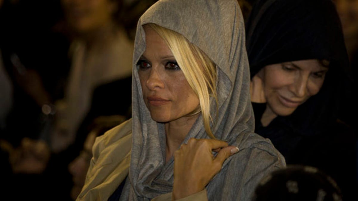 Mideast Israel Palestinians Pamela Anderson