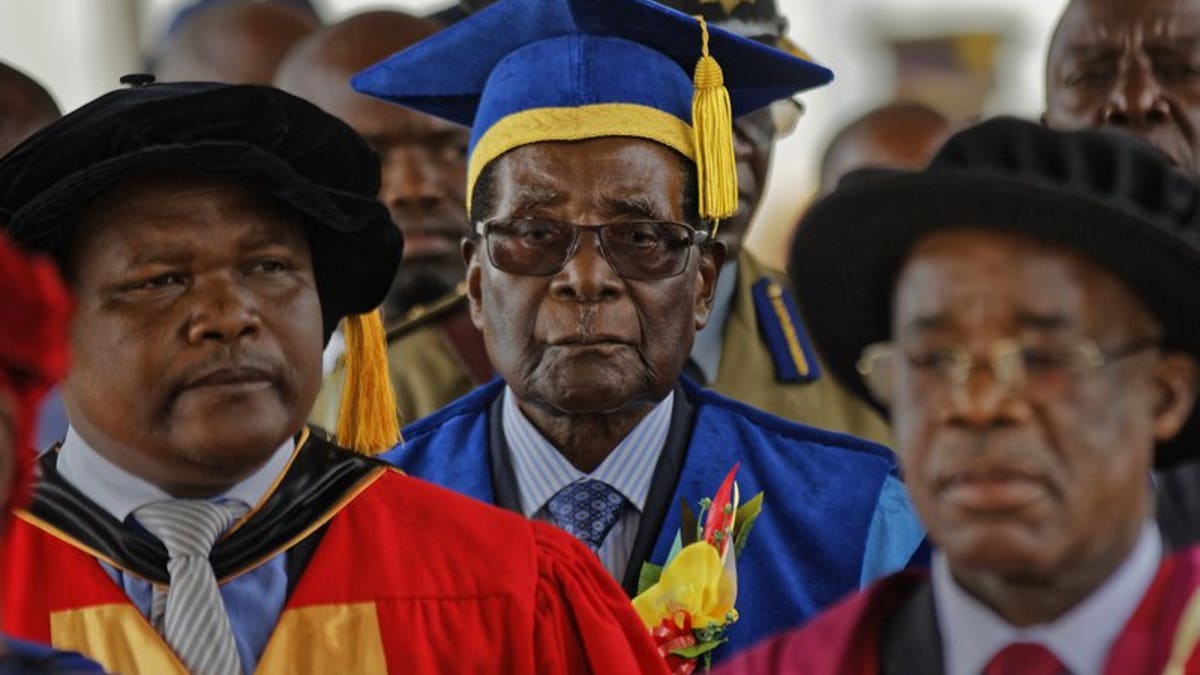 Mugabe graduation ceremony AP