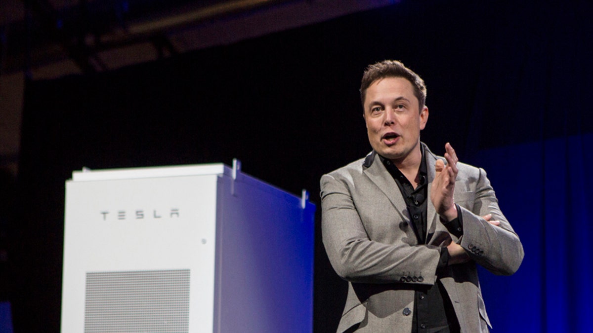 File photo - Elon Musk, CEO of Tesla Motors, unveils the company's newest product, Powerwall, in Hawthorne, Calif., Thursday, April. 30, 2015. 