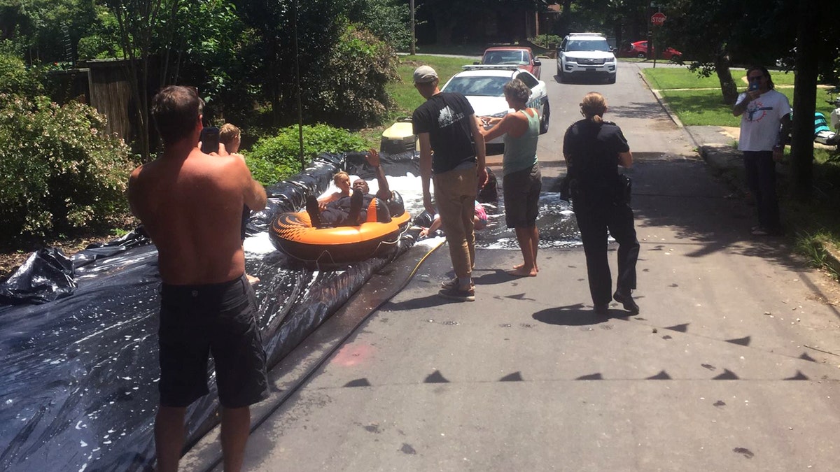 NC Asheville Police Join Pool Party4