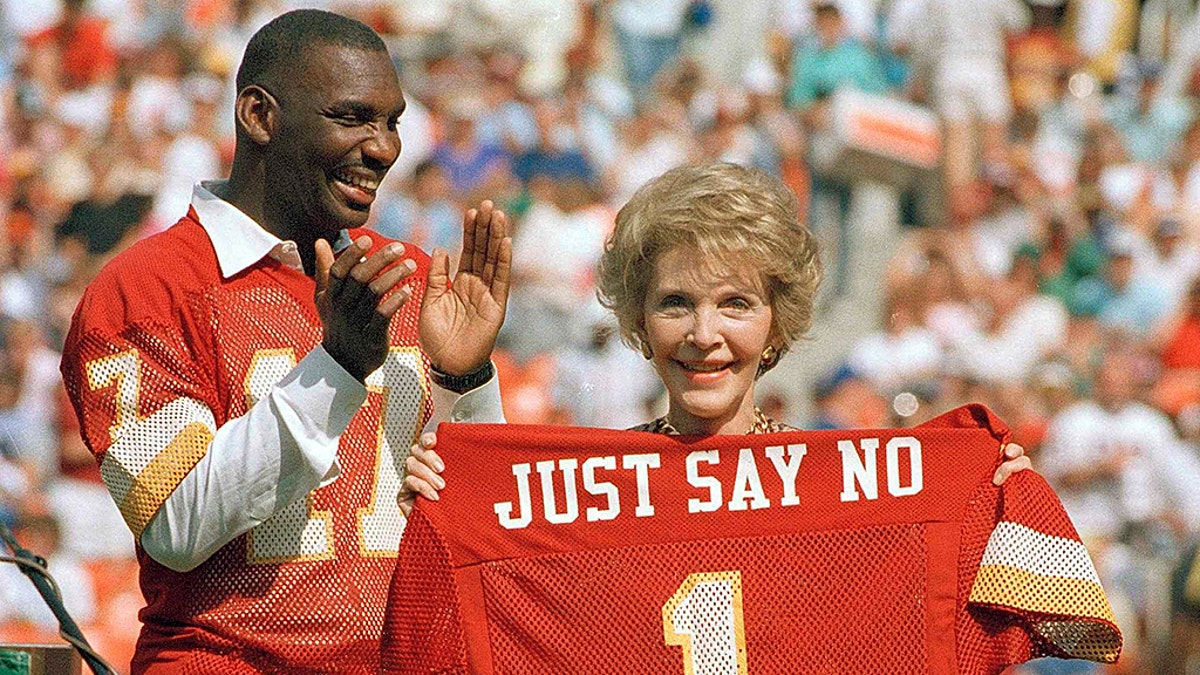 Nancy Reagan_football
