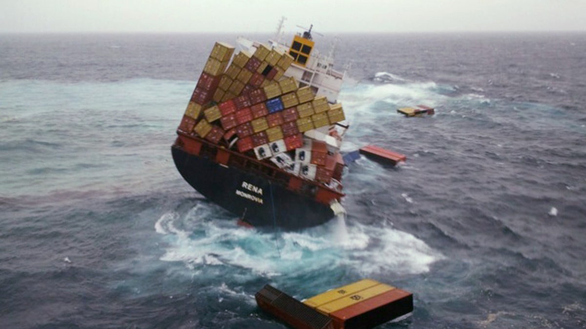 APTOPIX New Zealand Grounded Ship