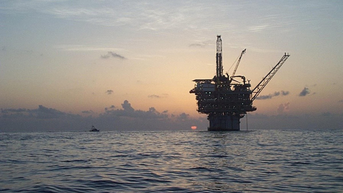 UNDATED: This Kerr-McGee handout photo shows the company's Gunnison spar truss oil facillity in the Gulf of Mexico. Oil prices are nearing $50 a barrel in part because oil facilities in the gulf stopped production due to an unusually active hurricane season. Worlers were evacuated from the platforms for Hurricane Ivan. (Photo by Kerr-McGee/John Manning via Getty Images)