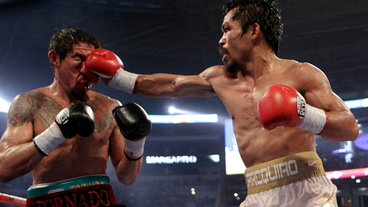 APTOPIX Pacquiao Margarito Boxing