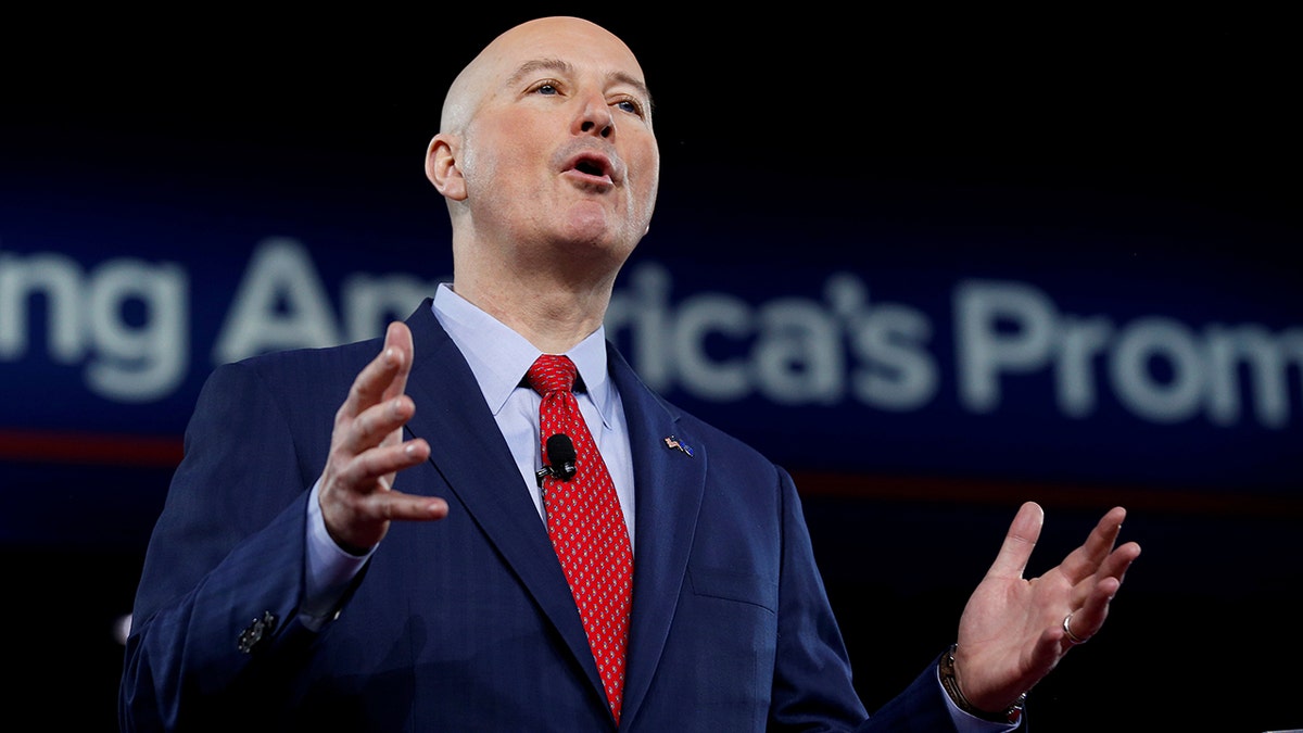 Republican Governor of Nebraska Pete Ricketts speaks at the Conservative Political Action Conference (CPAC) in Oxon Hill, Maryland, U.S. February 24, 2017. REUTERS/Joshua Roberts - RC15274F15E0