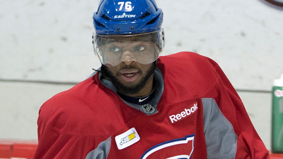 Canadiens Practice Hockey