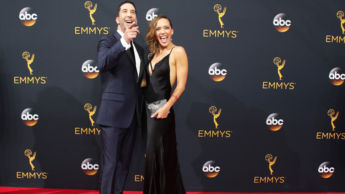 Reuters David Schwimmer and Zoe Buckman