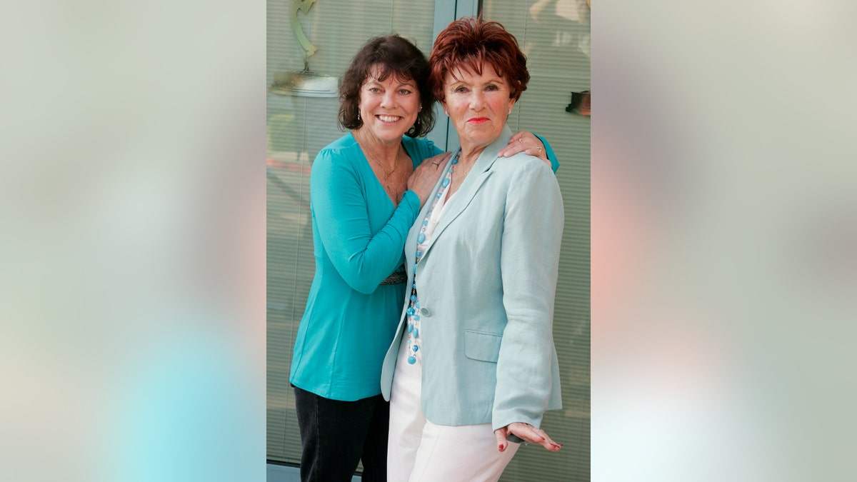Actresses Erin Moran (L) and Marion Ross from 