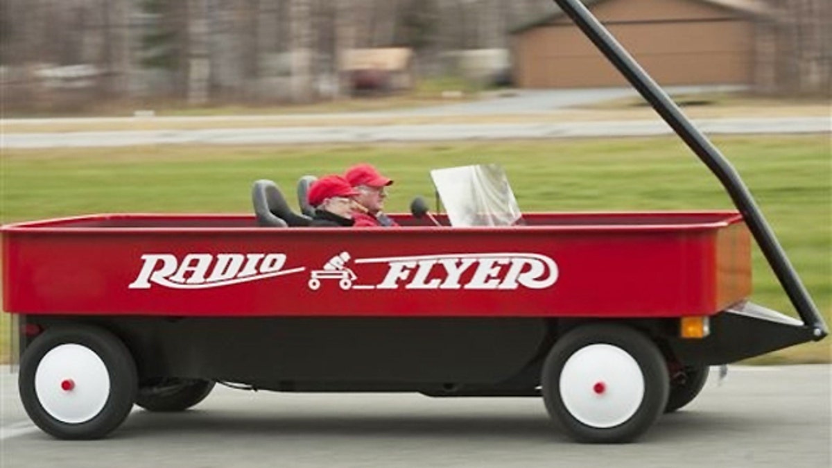 Alaska Couple Converts Pickup Truck Into Oversized Radio Flyer Wagon Fox News