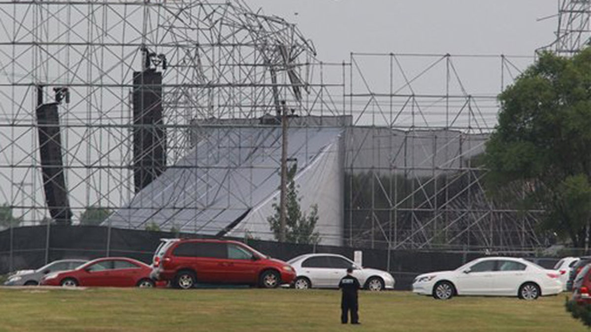 Canada Radiohead Stage Collapse