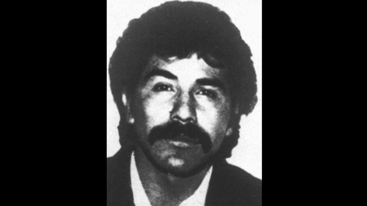 The undated file photo distributed by the Mexican government shows Rafael Caro Quintero, considered the grandfather of Mexican drug trafficking. A Mexican court has ordered the release of Caro Quintero after 28 years in prison for the 1985 kidnapping and killing of U.S. Drug Enforcement Administration agent Enrique Camarena, a brutal murder that marked a low-point in U.S.-Mexico relations. (AP Photo/File)