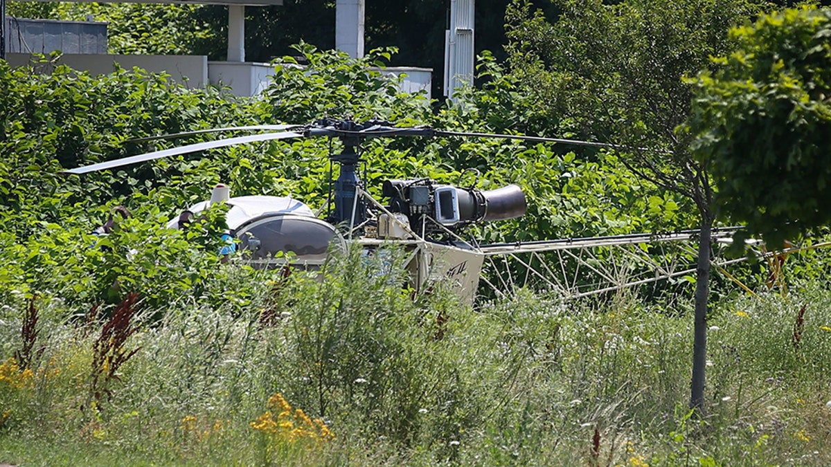 July 1, 2018 - Gonesse, 95, France - PHOTOPQR/LE PARISIEN ; Jean-Nicholas Guillo LE  01/07/2018 L'hÃÆÃÂ©licoptÃÆÃÂ¨re retrouveÃÆÃÂ© de l'ÃÆÃÂ©vasion spectaculaire de Redoine FaÃÆÃÂ¯d .LÃÂ¢Ã¢âÂ¬Ã¢âÂ¢hÃÆÃÂ©licoptÃÆÃÂ¨re a ÃÆÃÂ©tÃÆÃÂ© retrouvÃÆÃÂ© partiellement incendiÃÆÃÂ©, ÃÆÃÂ  lÃÂ¢Ã¢âÂ¬Ã¢âÂ¢intÃÆÃÂ©rieur. ...180701 French robber Redoine Faid breaks free from jail in dramatic helicopter escape (Credit Image: Â© Maxppp via ZUMA Press)