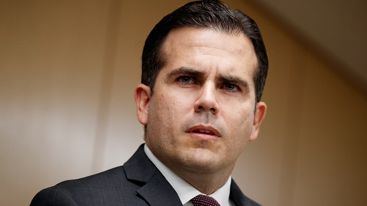 Puerto Rico Gov. Ricardo Rossello. AP photo by Evan Vucci