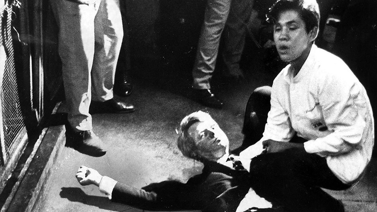 The busboy who held Robert F. Kennedy after he was shot in 1968 revealed in an interview the senator's last words.