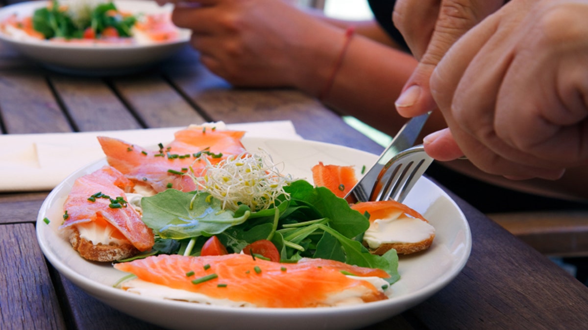 Salmon dinner