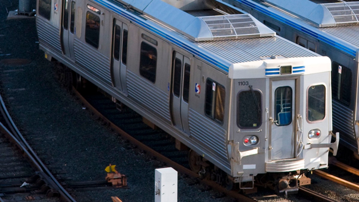 PHILADELPHIA, PA - NOVEMBER 3: SEPTA elevated trains sit idle at the the 69th Street Teminal on November 3, 2009 in Philadelphia, Pennsylvania. TWU Local 234 Union unexpectedly walked out of talks just before midnight on Monday. (Photo by Jeff Fusco/Getty Images)