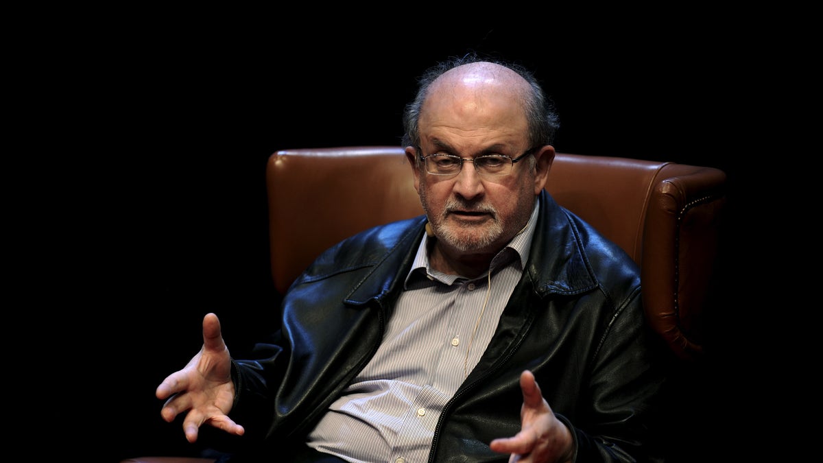 October 7, 2015 - British author Salman Rushdie at a news conference on his latest book 
