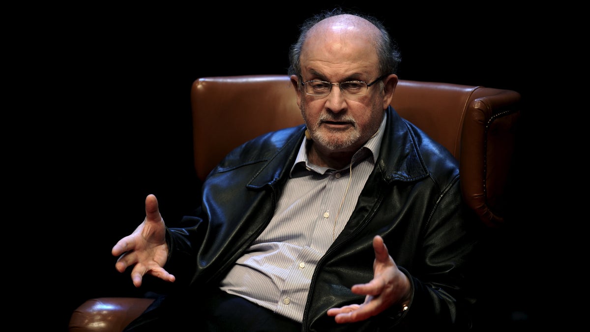 October 7, 2015 - British author Salman Rushdie at a news conference on his latest book 