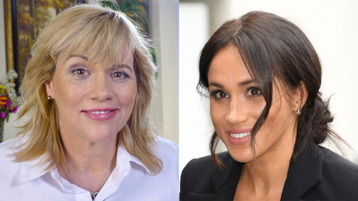 Meghan Markle’s half-sister, Samantha, left and Meghan Markle.