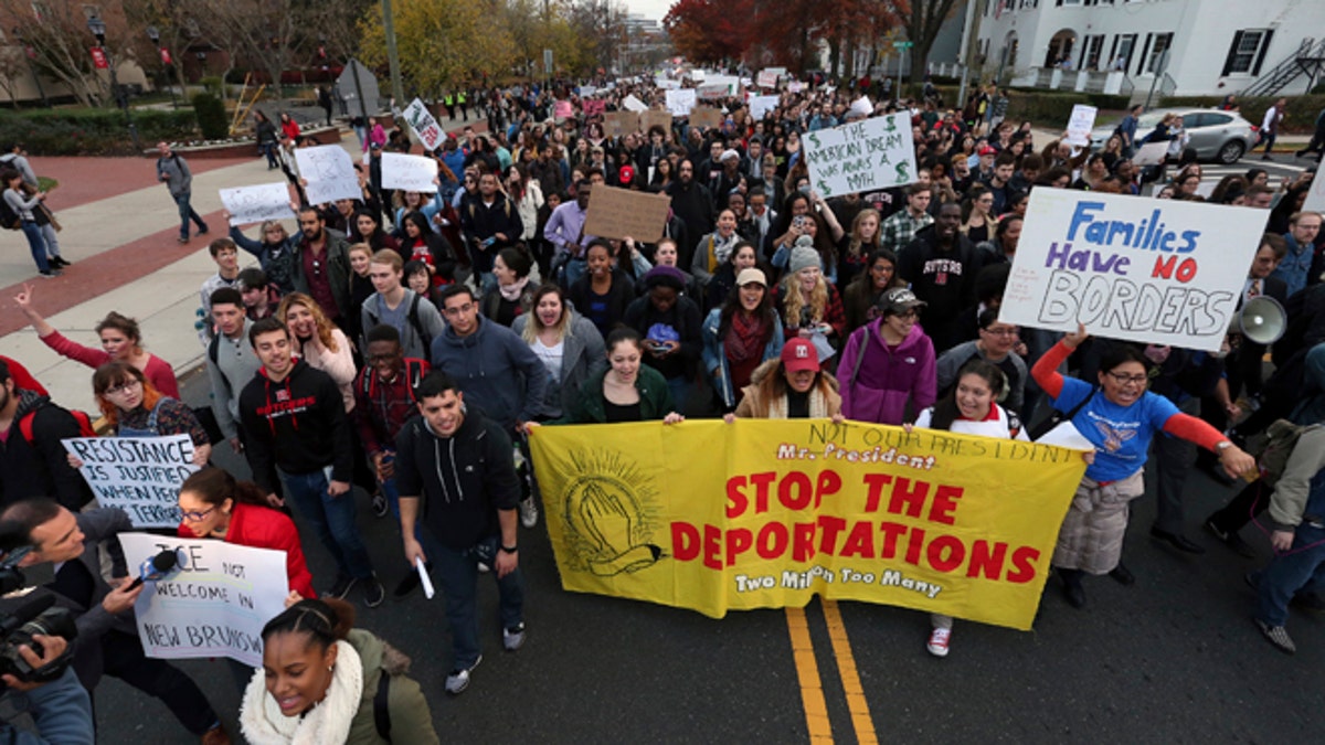 Trump Campus Protests Rutgers