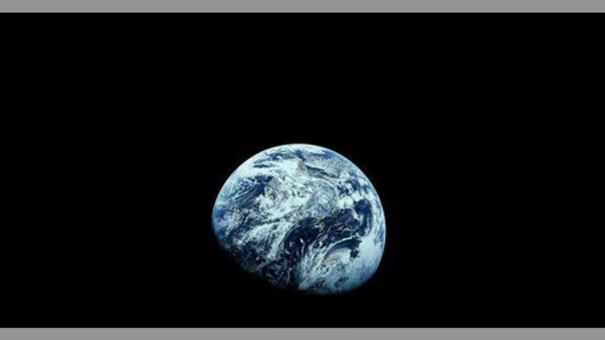 This December 1968 file photo provided by NASA shows Earth as seen from the Apollo 8 spacecraft.