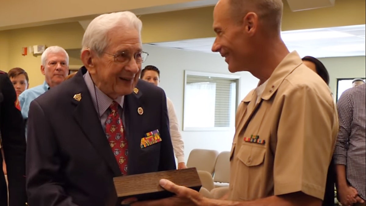 98a13f1d-Cpl. Edgar Harrell, marine vet finally promoted to sergeant 73 years later