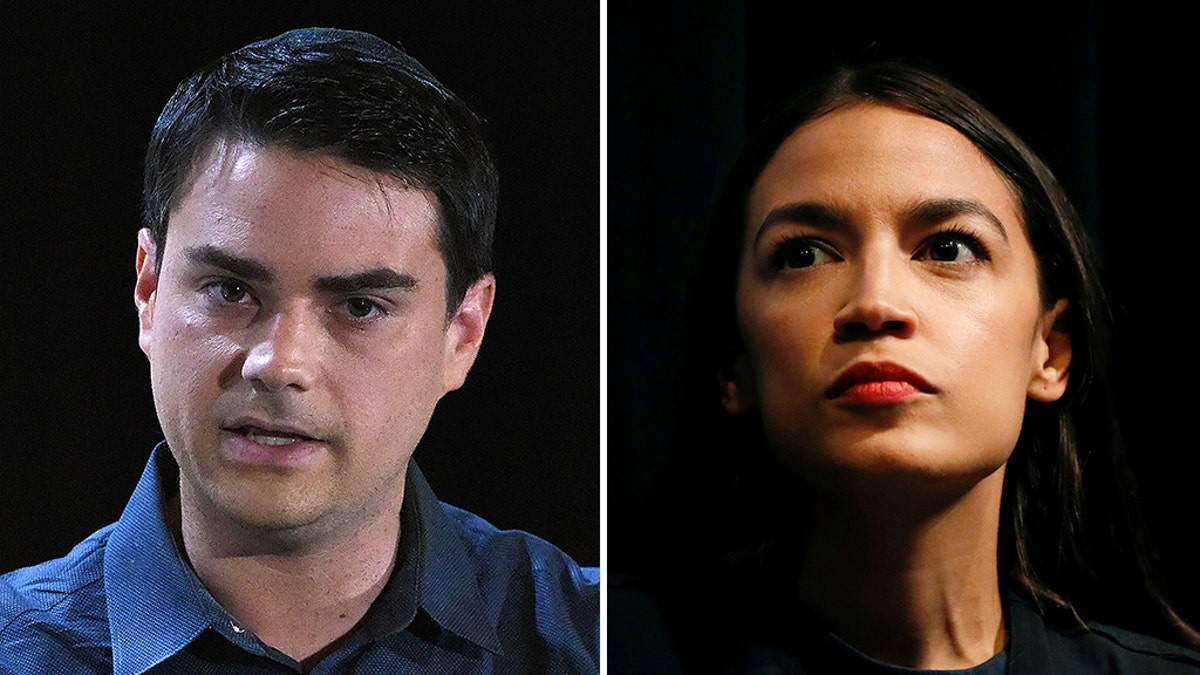 Ben Shapiro (GettyImages) and Alexandria Ocasio-Corez (AP)