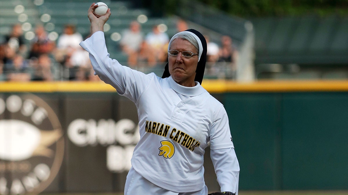 TWEET SHARE EMAIL SPORTS Sister Mary Jo Sobiek from Marian Catholic dazzles with first-pitch strike at White Sox game