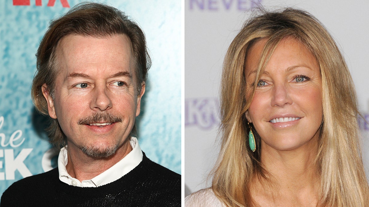 David Spade and Heather Locklear