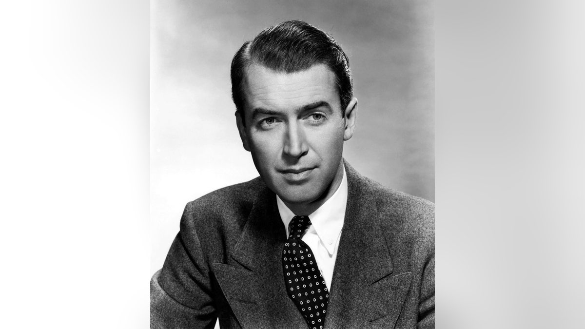 Black and white photo of Jimmy Stewart