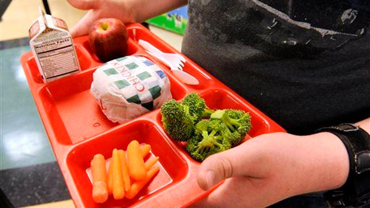 A student grabs lunch