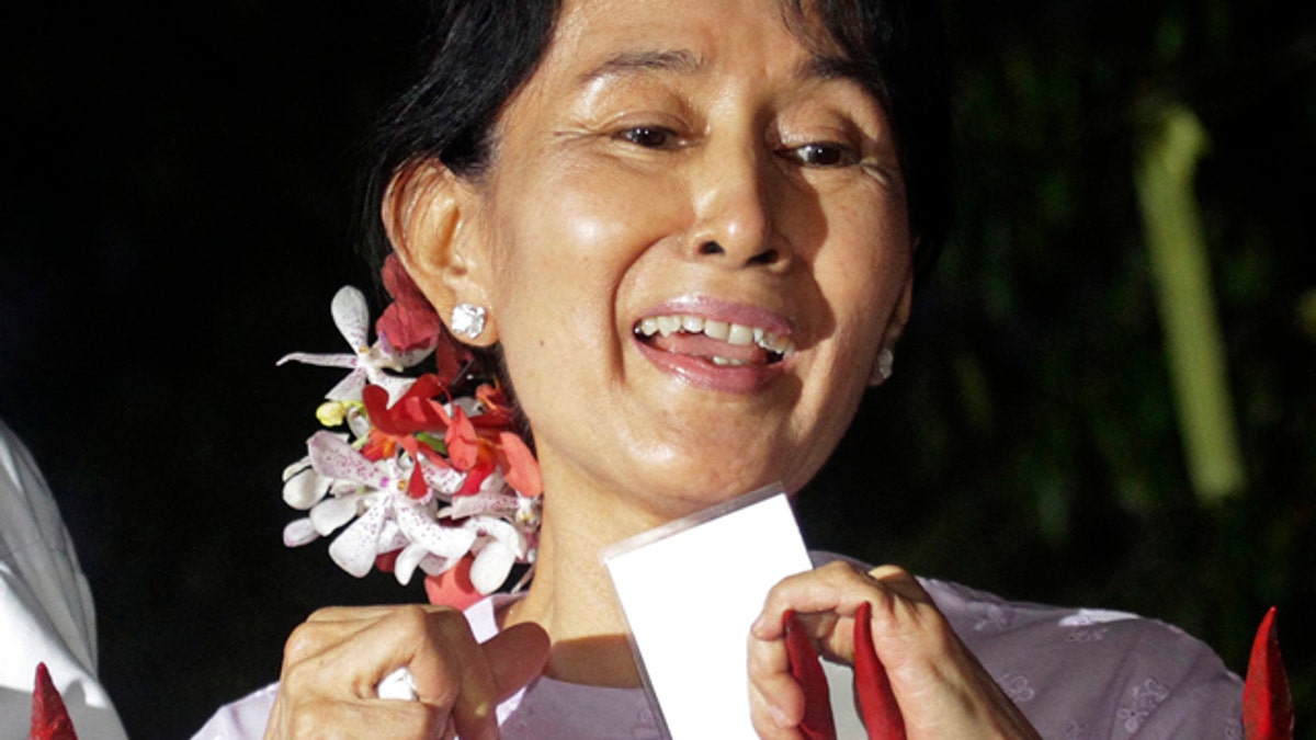 APTOPIX Myanmar Suu Kyi