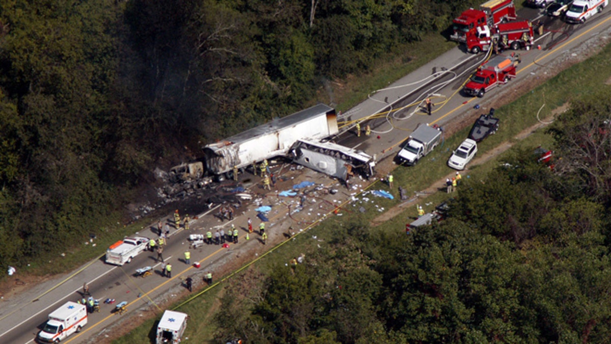 Bus Overturned Tennessee