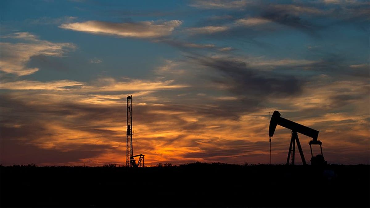 Rigging equipment is pictured in a field outside of Sweetwater, Texas.