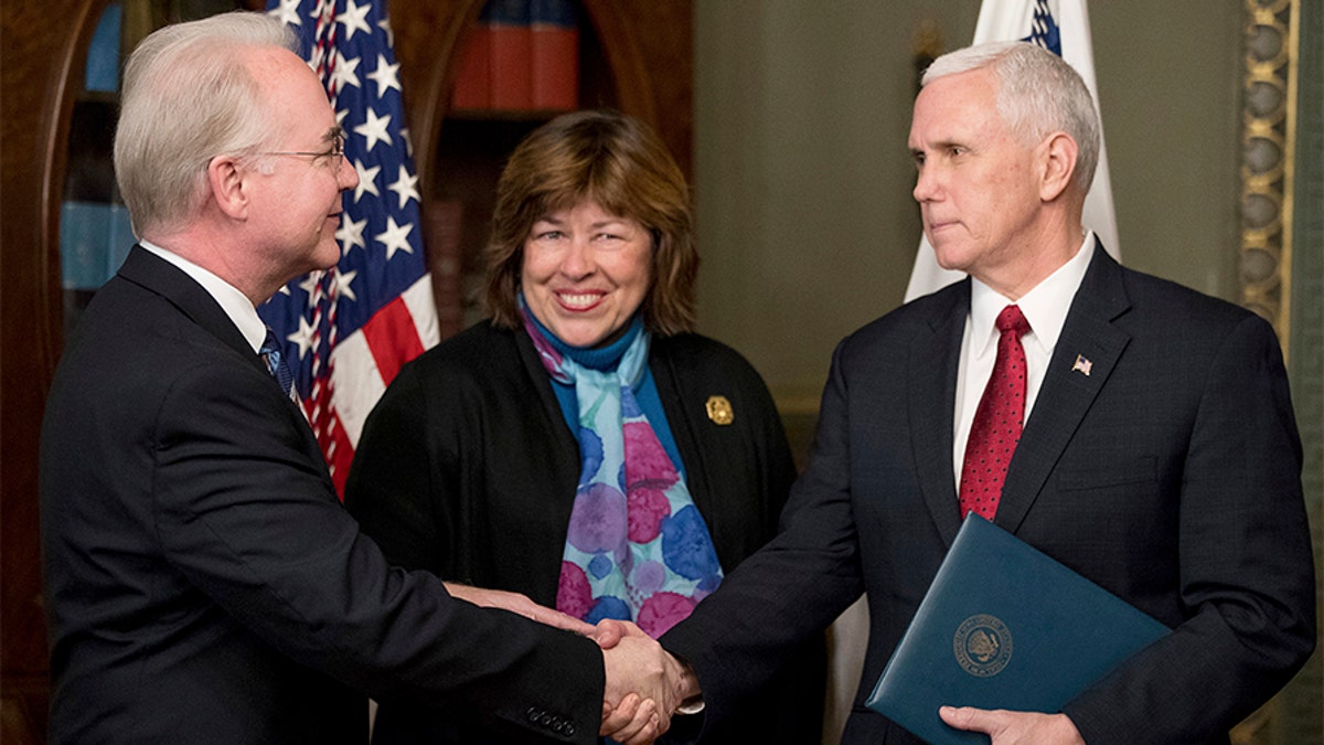 Tom Price Betty Price Mike Pence