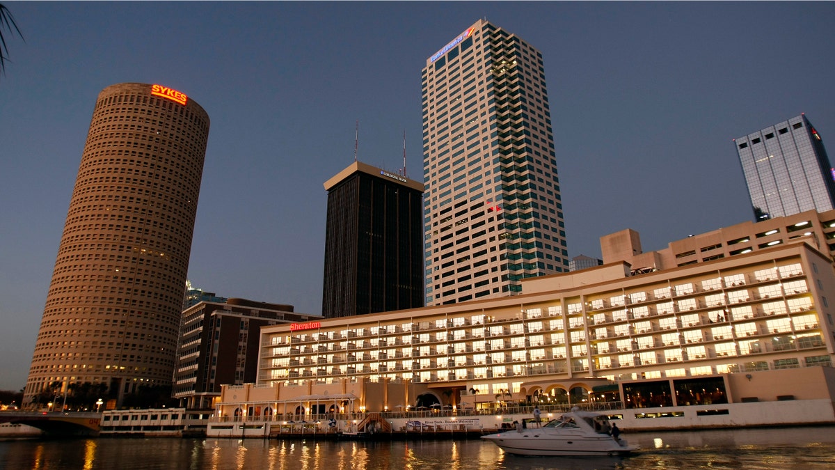 FILE - This Jan. 10, 2009 file photo shows the downtown Tampa, Fla. Tampa will host the Republican National Convention on Aug. 27-30, 2012. (AP Photo/Chris O'Meara, file)