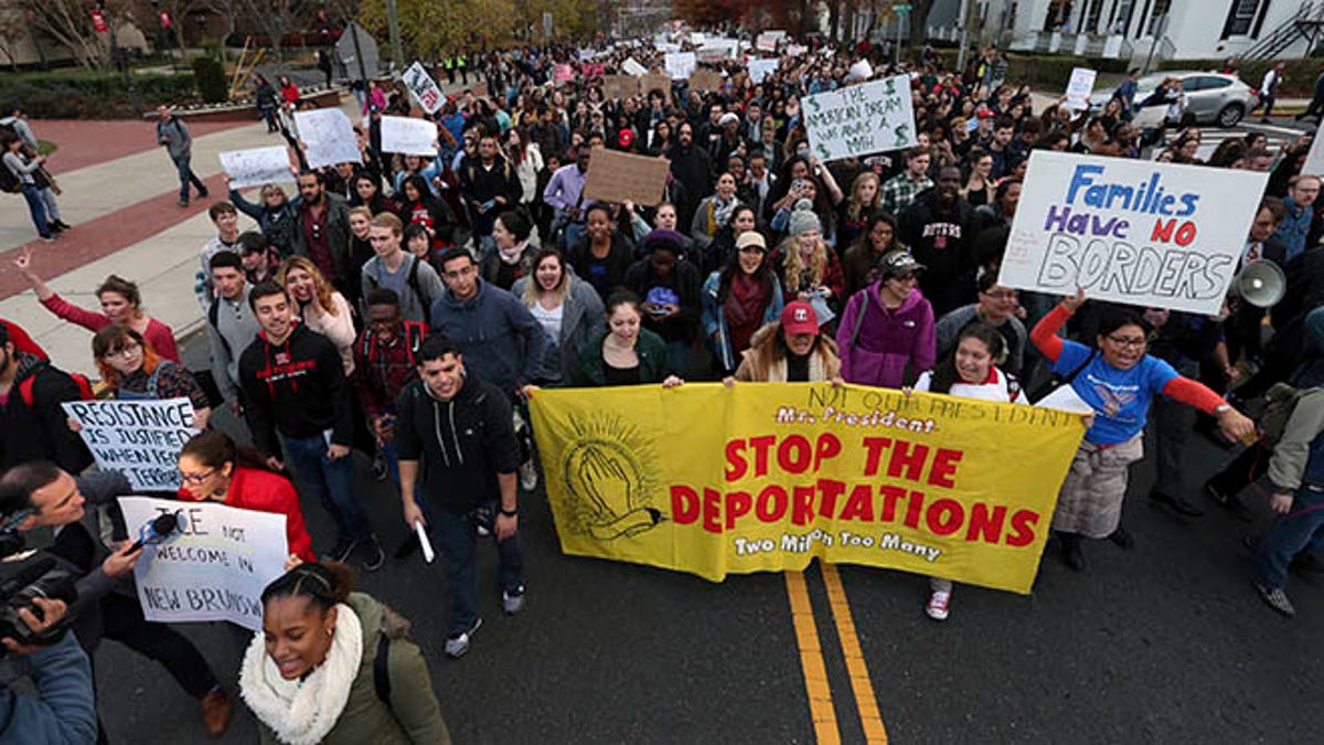 Trump Campus Protests Rutgers
