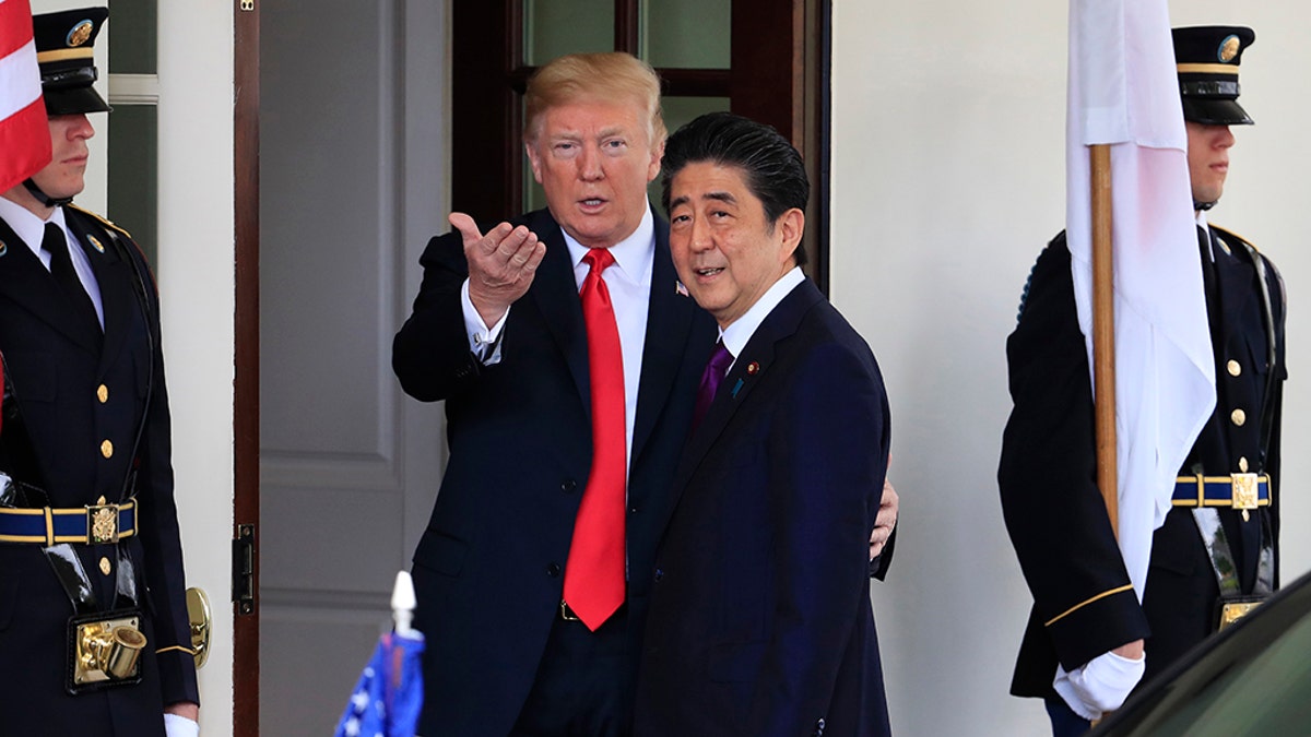 Trump and Abe meet in Tokyo