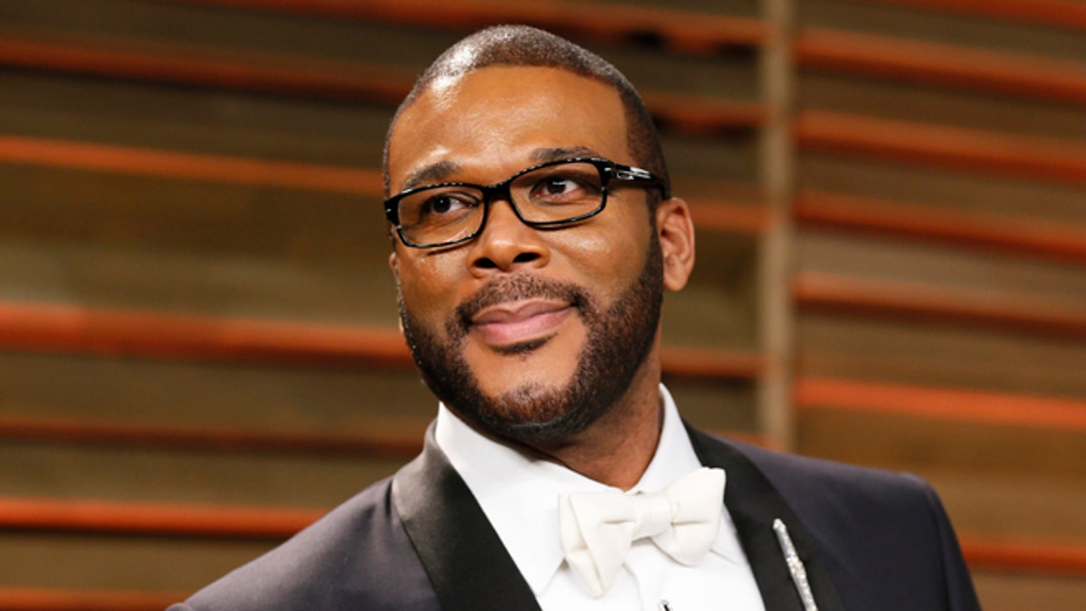 Tyler Perry astatine the Vanity Fair enactment successful 2014
