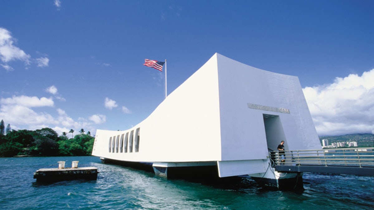 The USS Arizona Memorial in Oahu.