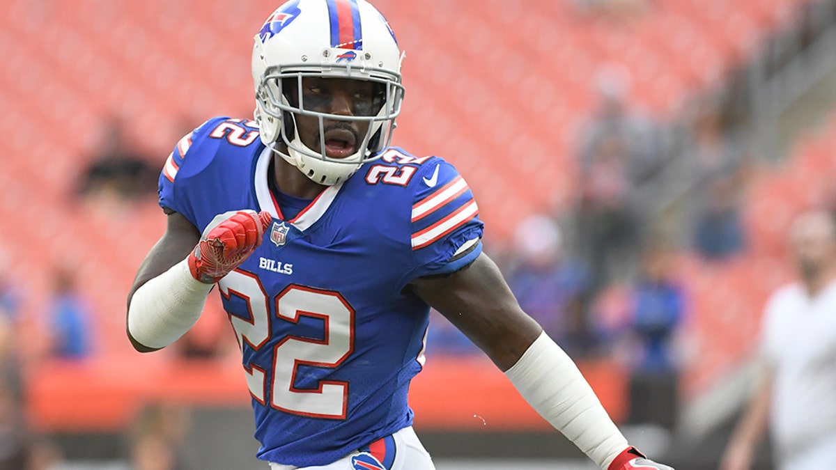 Defensive back Vontae Davis #22 of the Buffalo Bills. August 17, 2018 in a preseason game agaisnt the Clevelands Browns