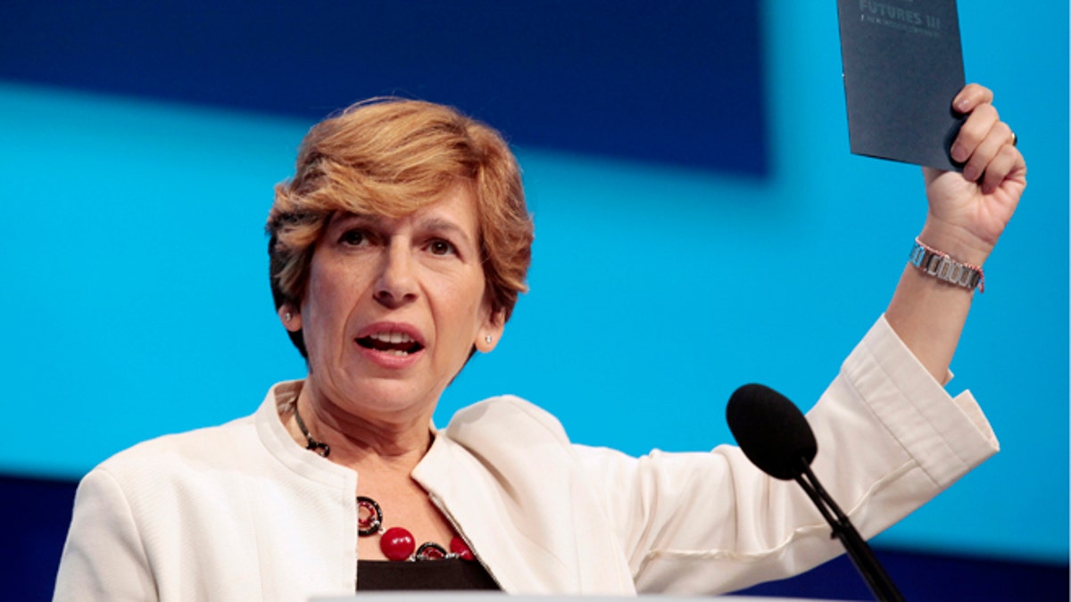 July 28, 2012: Randi Weingarten, president of the American Federation of Teachers, speaks at a convention in Detroit, Michigan. (Reuters)