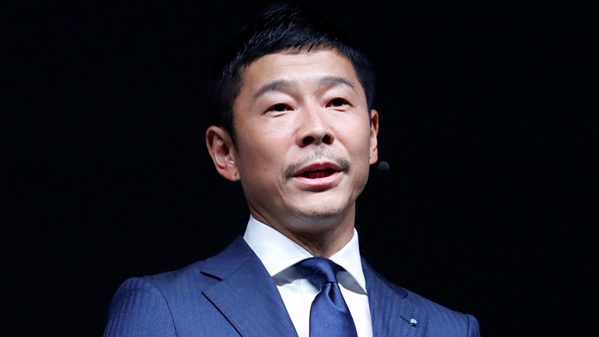 Billionaire entrepeneur Yusaku Maezawa, the first person to fly around the moon with space X