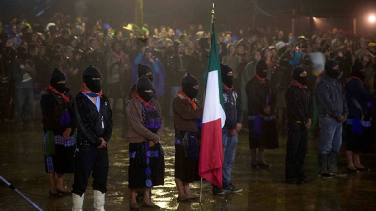 APTOPIX Mexico Zapatistas at 20