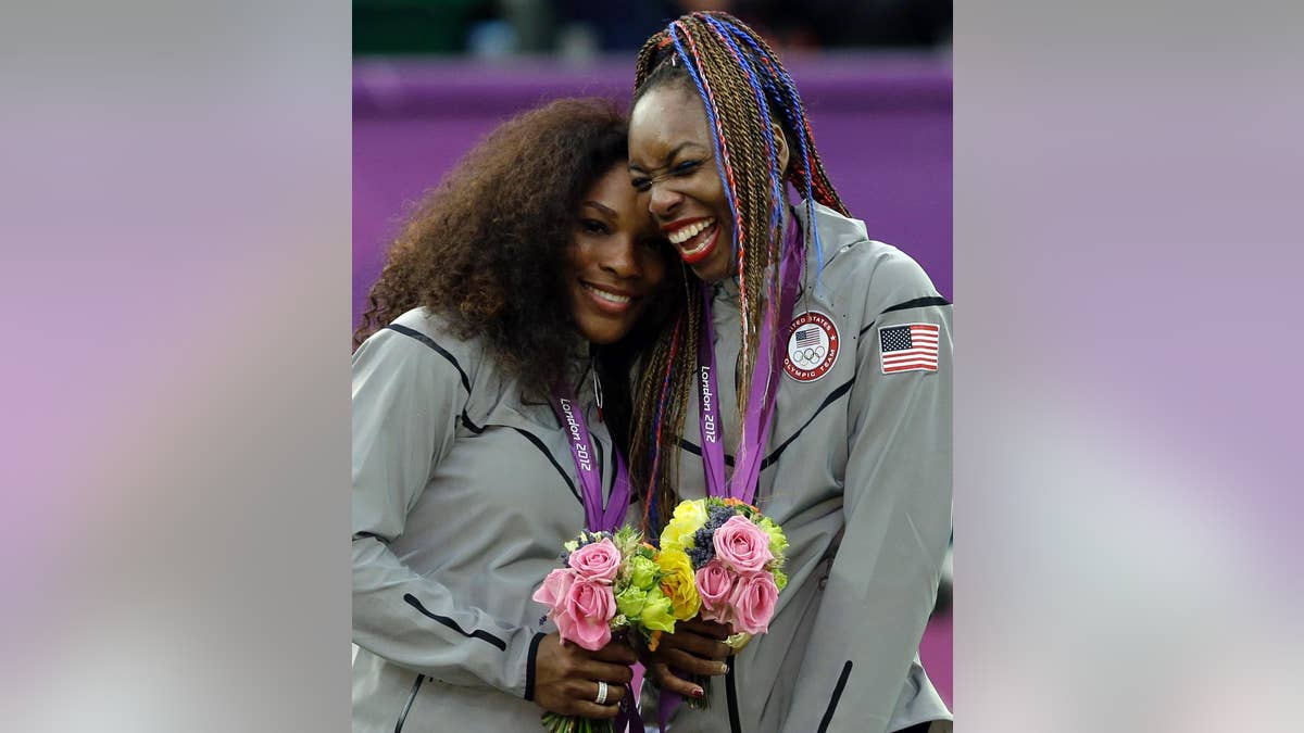 Serena and Venus gold medal
