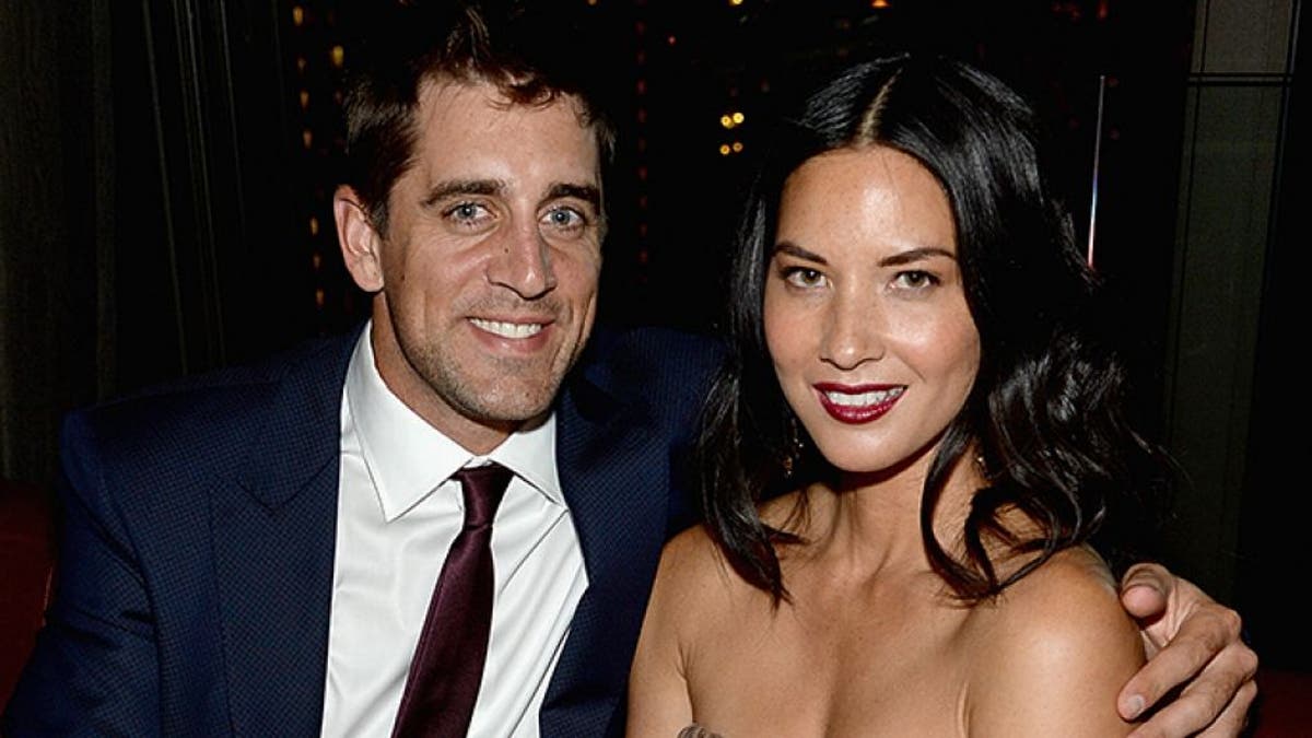 Aaron Rodgers and Olivia Munn
