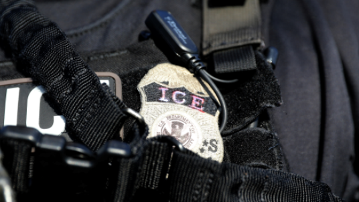 ICE badge reuters