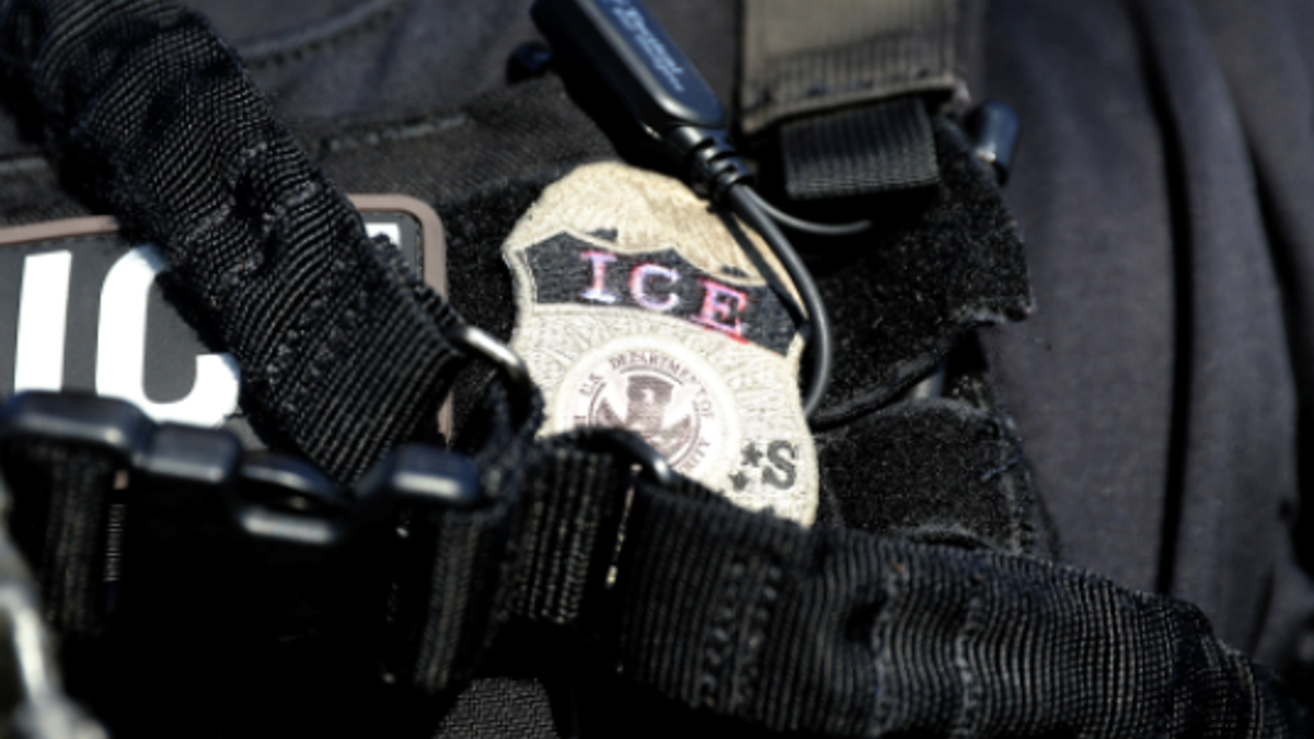 ICE badge reuters